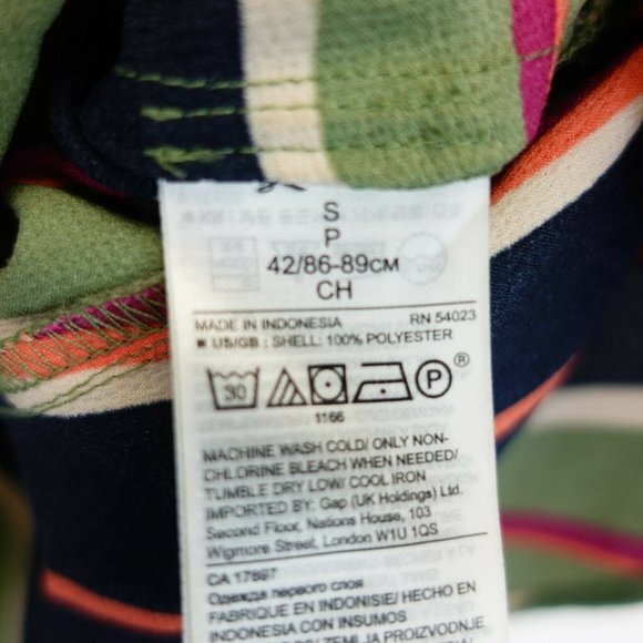 Cami Tank Top Womens SMALL Green Stripe Layered Strappy Vacation BANANA REPUBLIC - Picture 10 of 11